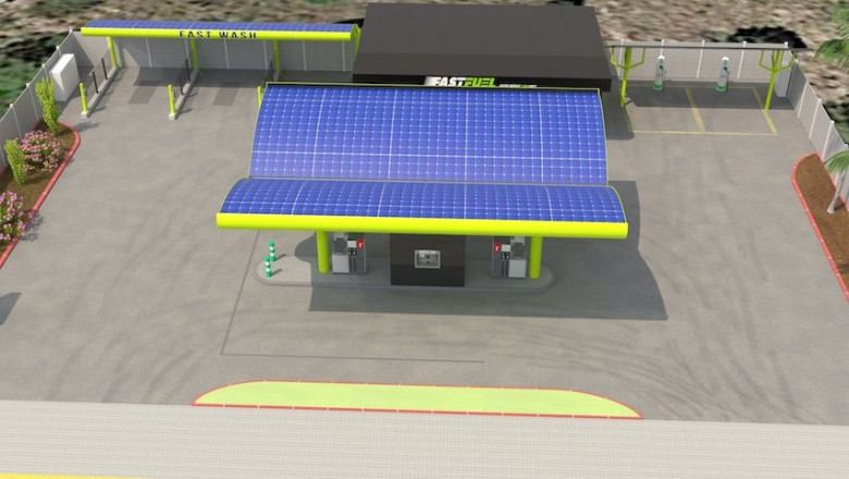 gasolinera fast fuel   vista general