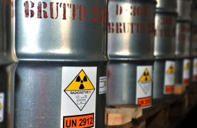 Uranium ore in barrels, mining Uranium ore in barrels, mining