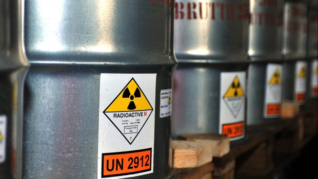 Uranium ore in barrels, mining Uranium ore in barrels, mining