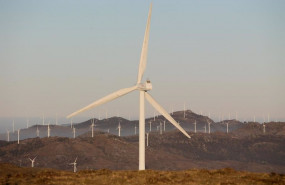 ep aerogeneradores en el parque eolico de o fiouco de la serra do xistral en la comarca de terra cha