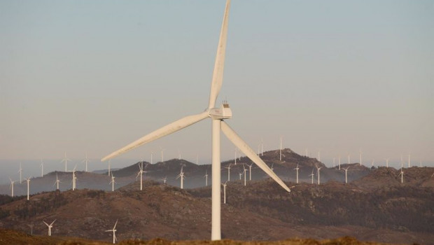 ep aerogeneradores en el parque eolico de o fiouco de la serra do xistral en la comarca de terra cha