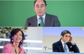 ep archivo   el presidente de iberdrola ignacio sanchez galan la presidenta de banco santander ana
