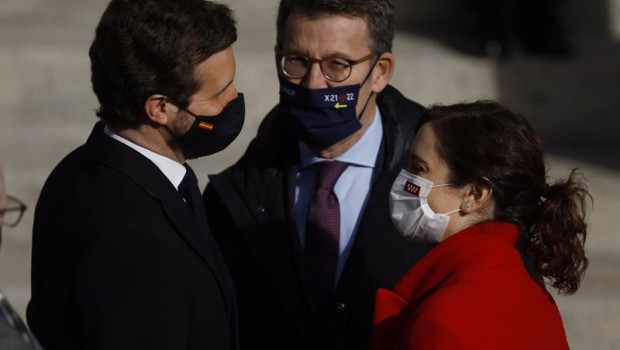 ep archivo   i d el presidente del pp pablo casado el presidente de la xunta de galicia alberto
