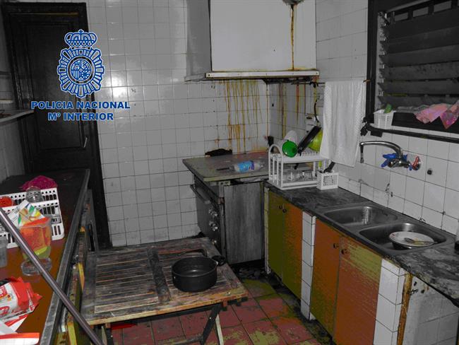 Cocina del domicilio donde vivían los boxeadores nicaragüenses | POLICÍA NACIONAL ep cocinadomiciliovivianboxeadores nicaraguenses