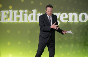 ep el ceo de enagas arturo gonzalo durante la inauguracion del 4 dia del hidrogeno de enagas