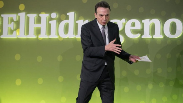 ep el ceo de enagas arturo gonzalo durante la inauguracion del 4 dia del hidrogeno de enagas