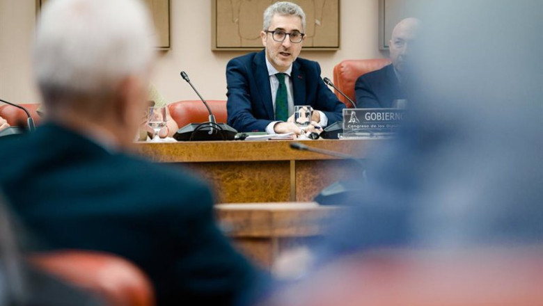 ep el ministro de hacienda arcadi espana comparece ante la comision de hacienda y funcion publica en