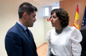 ep el presidente de afe david aganzo charla con irene lozano presidenta del csd