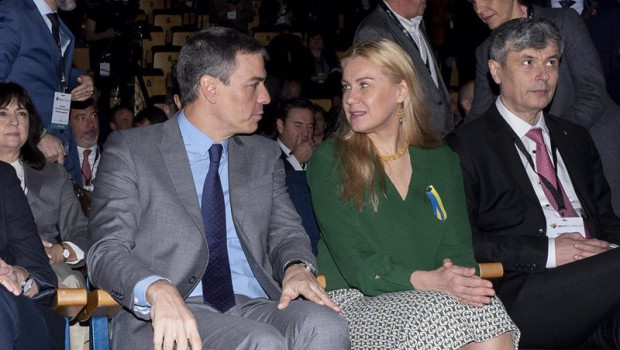 ep el presidente del gobierno pedro sanchez y la comisaria europea de energia kadri simson durante