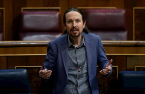 ep el vicepresidente segundo del gobierno pablo iglesias interviene en el pleno del congreso