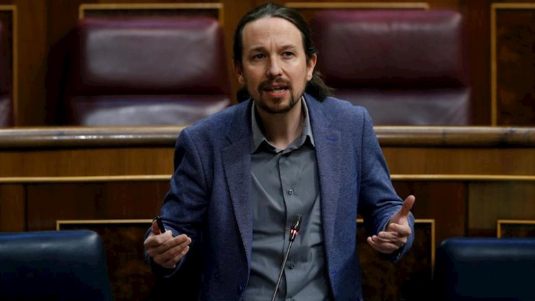 ep el vicepresidente segundo del gobierno pablo iglesias interviene en el pleno del congreso