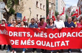 ep la secretaria general del psib psoe y presidenta del govern francina armengol en la manifestacion