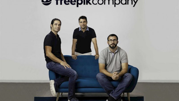ep los tres fundadores de freepik company pablo blanes joaquin cuenca y alejandro sanchez de