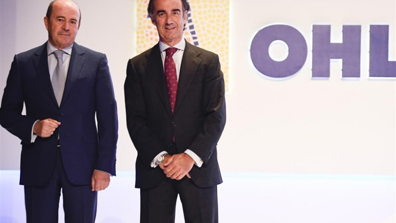 El presidente de OHL, Juan Villar-Mir, y el consejero delegado, José Antonio Fernández Gallar. | OHL ep villar mir realizara desinversionesdevolver119 millonesdebeohl