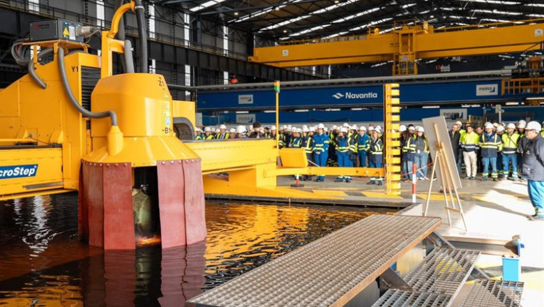 ep corte de chapa de los buques para reino unido que se construiran en los astilleros de navantia en