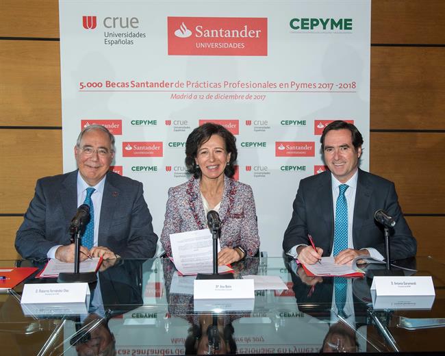CRUE, Banco Santander y CEPYME convocan 5.000 becas de prácticas profesionales r | CRUE, BANCO SANTANDER Y CEPYME ep crue banco santandercepyme convocan 5000 becaspracticas profesionales r