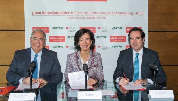 ep crue banco santandercepyme convocan 5000 becaspracticas profesionales r