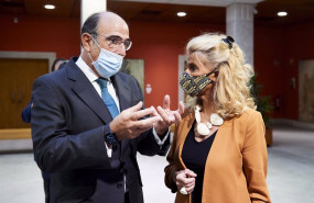 ep el consejero delegado de enagas marcelino oreja y la vicepresidenta del consejo de santander