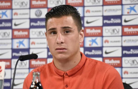 ep el jugador del atletico de madrid jose maria gimenez en rueda de prensa