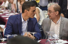 ep el presidente del gobierno de aragon javier lamban y el presidente del gobierno en funciones