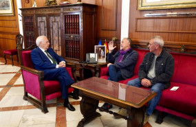 ep el secretario general de la union general de trabajadores ugt pepe alvarez en la reunion con el
