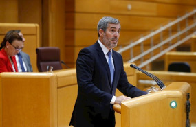 ep el senador de coalicion canaria fernando clavijo en la tribuna del pleno del senado