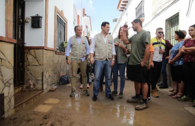 ep elias bendodo juanma moreno y antonia ledesma conocen los efectos derivados de la dana en