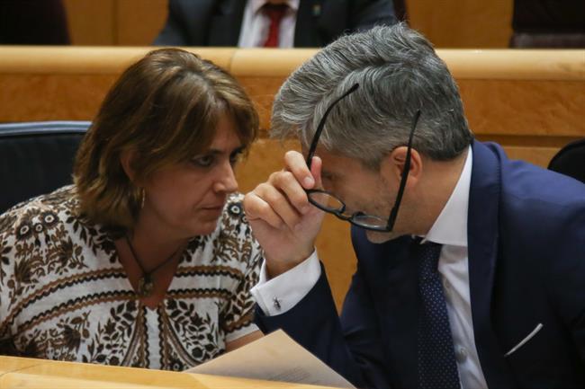 Fernando Grande- Marlaska y Dolores Delgado hablan en el Senado | RICARDO RUBIO/ EUROPA PRESS ep fernando grande- marlaskadolores delgado hablansenado