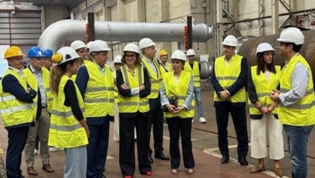 ep la diputada general de bizkaia elixabete etxanobe durante la visita a las instalaciones de