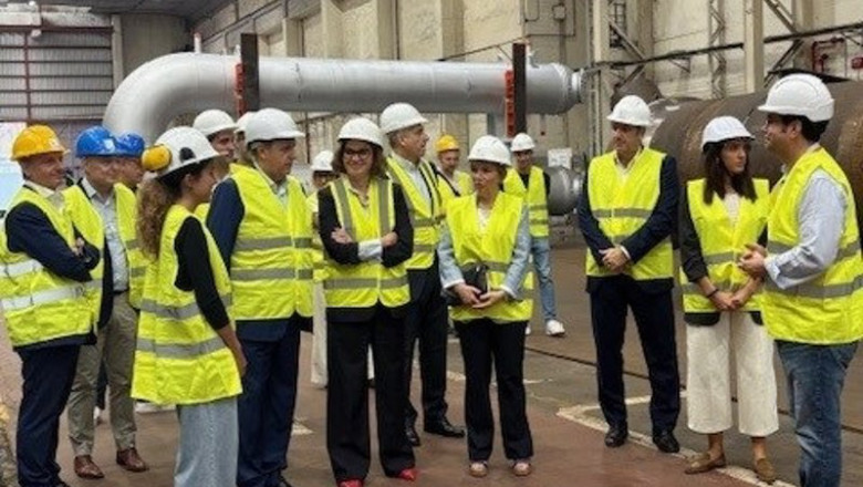ep la diputada general de bizkaia elixabete etxanobe durante la visita a las instalaciones de