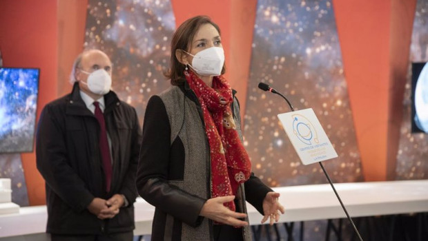 ep la ministra de turismo reyes maroto interviene durante el acto de puesta en funcionamiento del