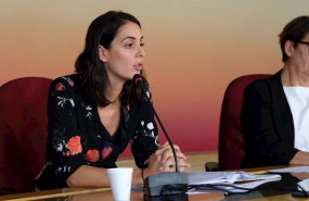 ep la portavoz mediatica de mas madrid en el ayuntamiento rita maestre comparece en rueda de prensa