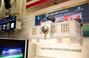 ep laliga santander protagonizo el tradicional toque de campana de la bolsa de nueva york
