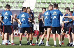 ep luis enrique dirige un entrenamiento de la seleccion ep luis enrique dirige un entrenamiento de la seleccion