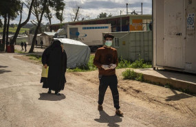 ep migrantes en los campamentos de refugiados situados en la region de ritsona en el centro de