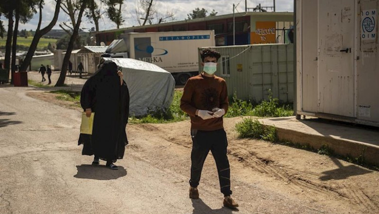 Migrantes en los campamentos de refugiados situados en la región de Ritsona, en el centro de Grecia. | Angelos Tzortzinis/dpa ep migrantes en los campamentos de refugiados situados en la region de ritsona en el centro de