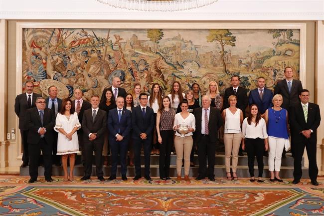 Recepción al CB Remudas Isla Gran Canaria en La Zarzuela | CASA DE S.M. EL REY ep recepcioncb remudas isla gran canariala zarzuela
