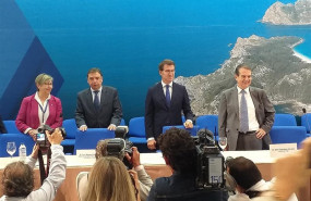 ep rosa quintana luis planas nunez feijoo y abel caballero en el acto de inauguracion de conxemar