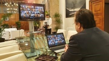 ep vara durante la videoconferencia de este domingo