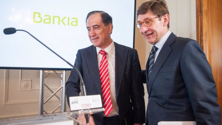 ep archivo   el presidente de mapfre antonio huertas y el presidente de caixabank jose ignacio