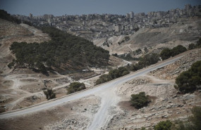 ep archivo   vista de la zona e1 desde el asentamiento de maale adumim en cisjordania con jerusalen