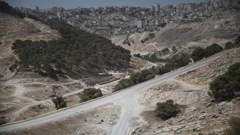 Archivo - Vista de la zona E1 desde el asentamiento de Maale Adumim, en Cisjordania, con Jerusalén de fondo | TPS/YOAV DUDKEVITCH - Archivo ep archivo vista de la zona e1 desde el asentamiento de maale adumim en cisjordania con jerusalen