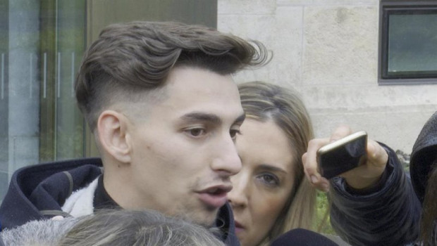 ep el exjugador de la arandina carlos cuadrado hace declaraciones a los medios tras ser condenado a