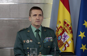 ep el jefe del estado mayor de la guardia civil jose manuel santiago marin en una de las ruedas de