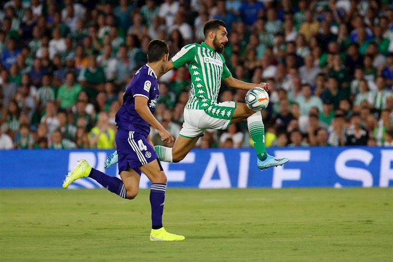 ep el jugador del real betis borja iglesias en el partido contra el real valladolid