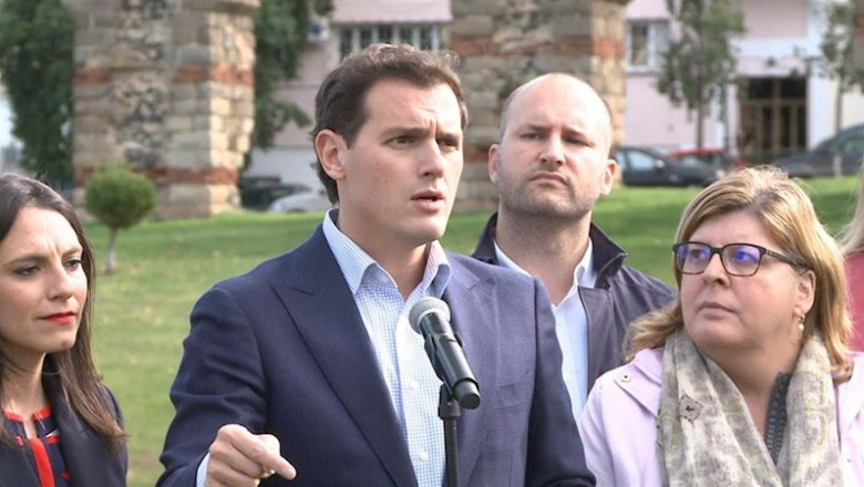 ep el presidente de cs y candidato a la presidencia del gobierno albert rivera en un encuentro con