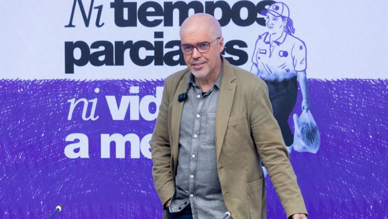 ep el secretario general de ccoo unai sordo durante la presentacion del informe la brecha salarial