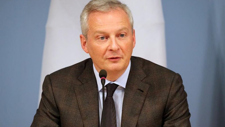 ep filed - 19 february 2019 berlin french minister of economics bruno le maire speaks during a press