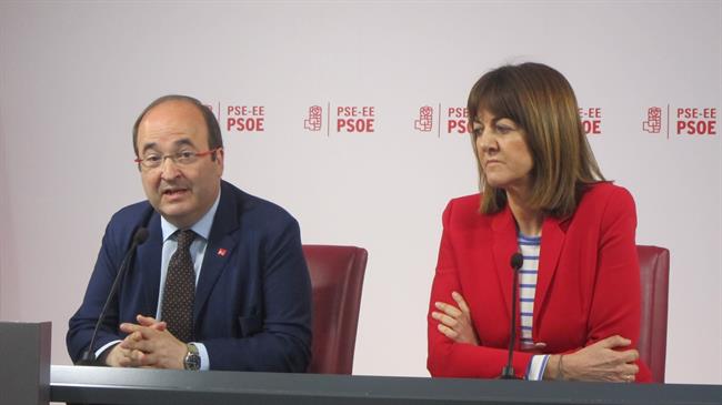 Idoia Mendia con Miquel Iceta | EUROPA PRESS ep idoia mendiamiquel iceta