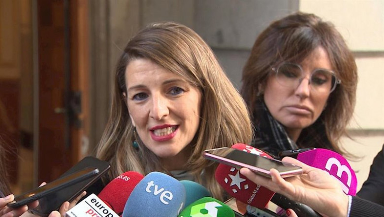 ep la ministra de trabajo y economia social yolanda diaz en el congreso donde ha asistido a la